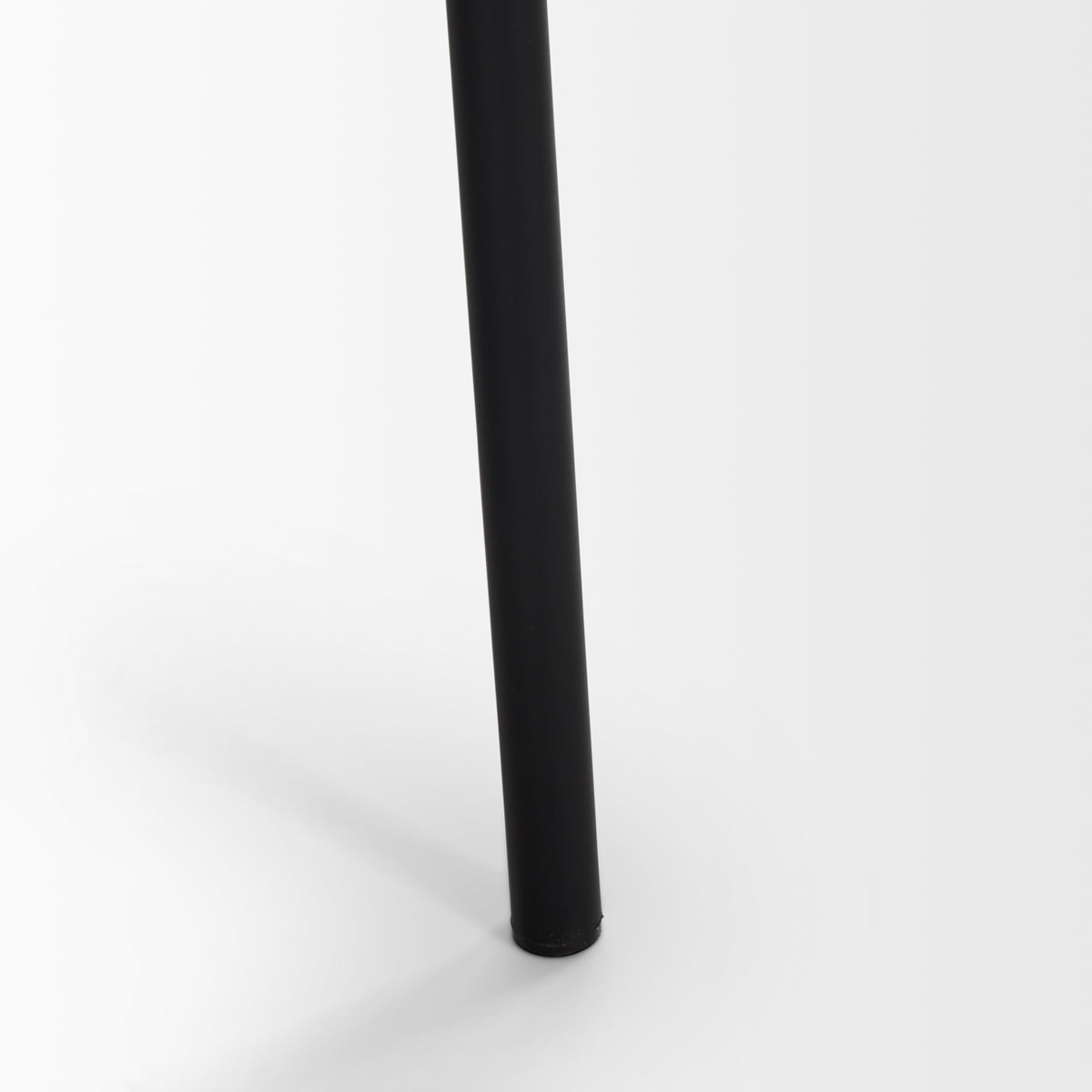 Brently Dining Chair w/ Cream Boucle Fabric & Matte Black Metal Legs | BeBoldFurniture