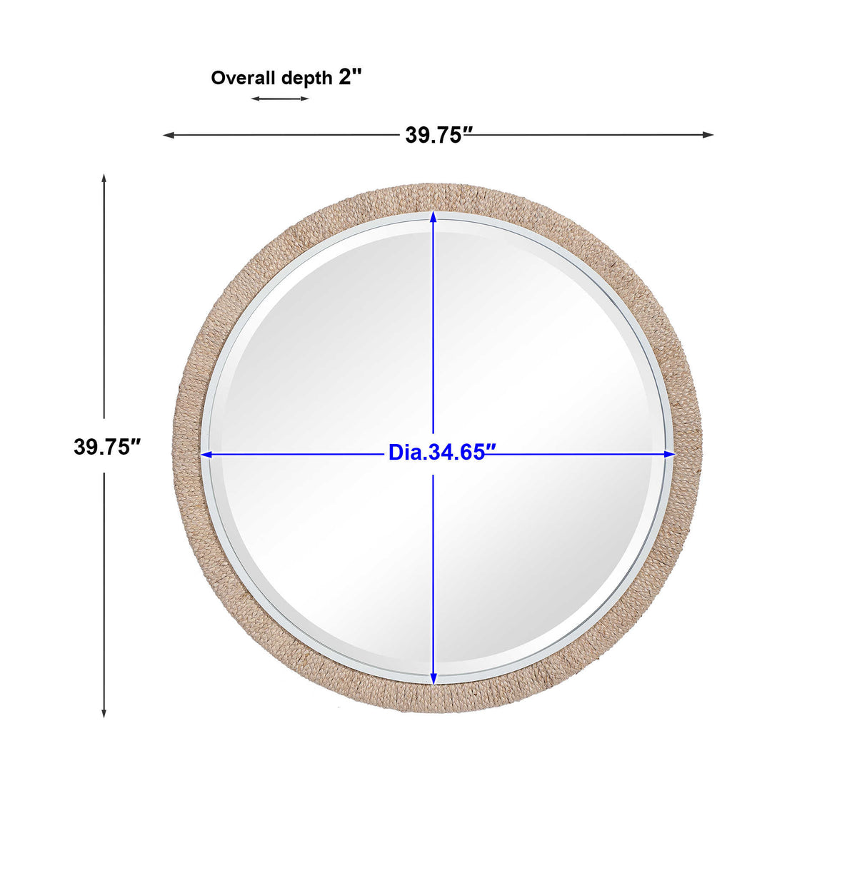 Carbet Round Mirror | BeBoldFurniture