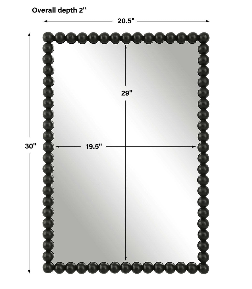 Serna Vanity Mirror Black | BeBoldFurniture