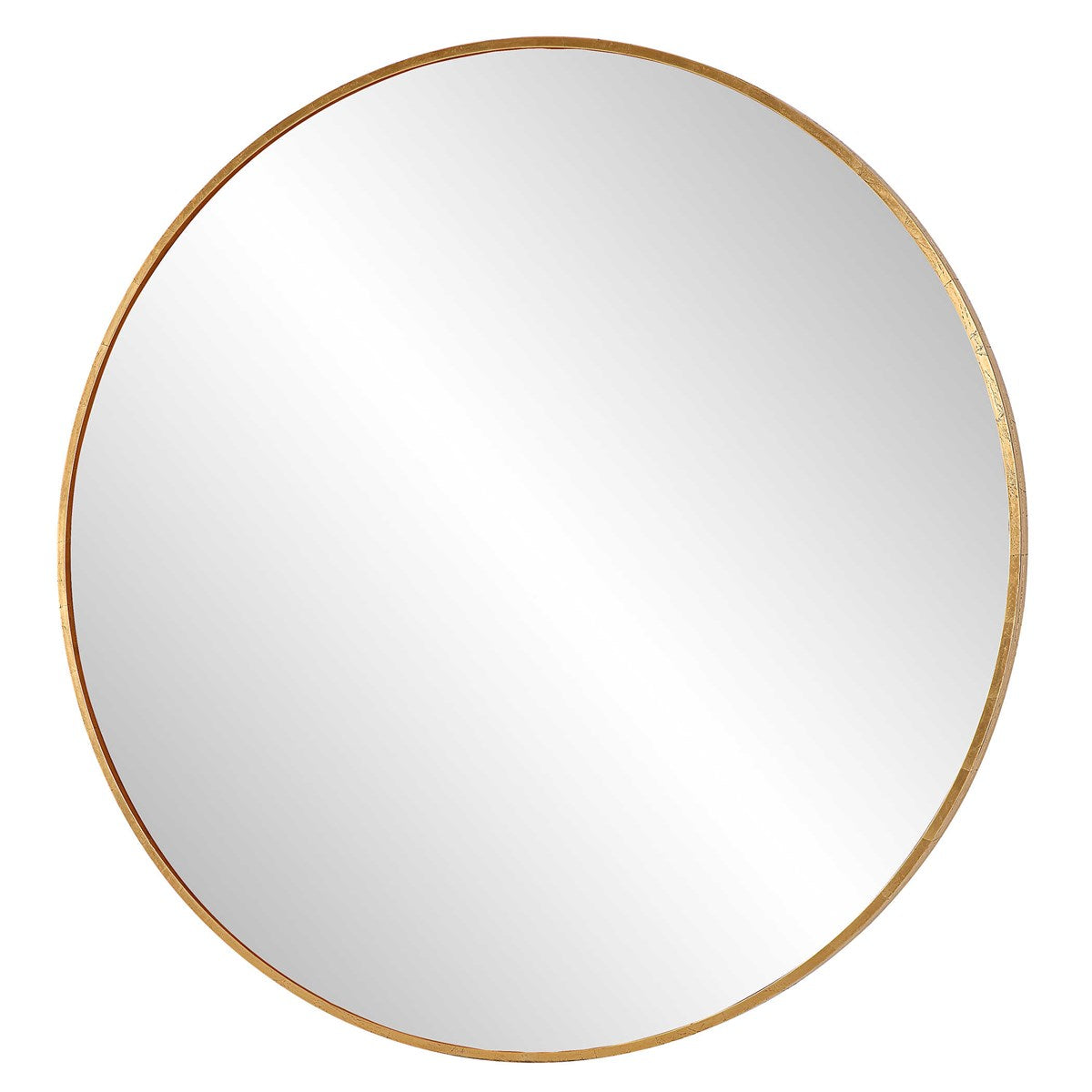 Junius Large Round Mirror Gold | BeBoldFurniture