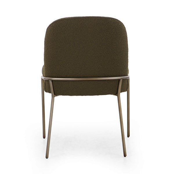 Astrud Dining Chair Fiqa Boucle Olive | BeBoldFurniture