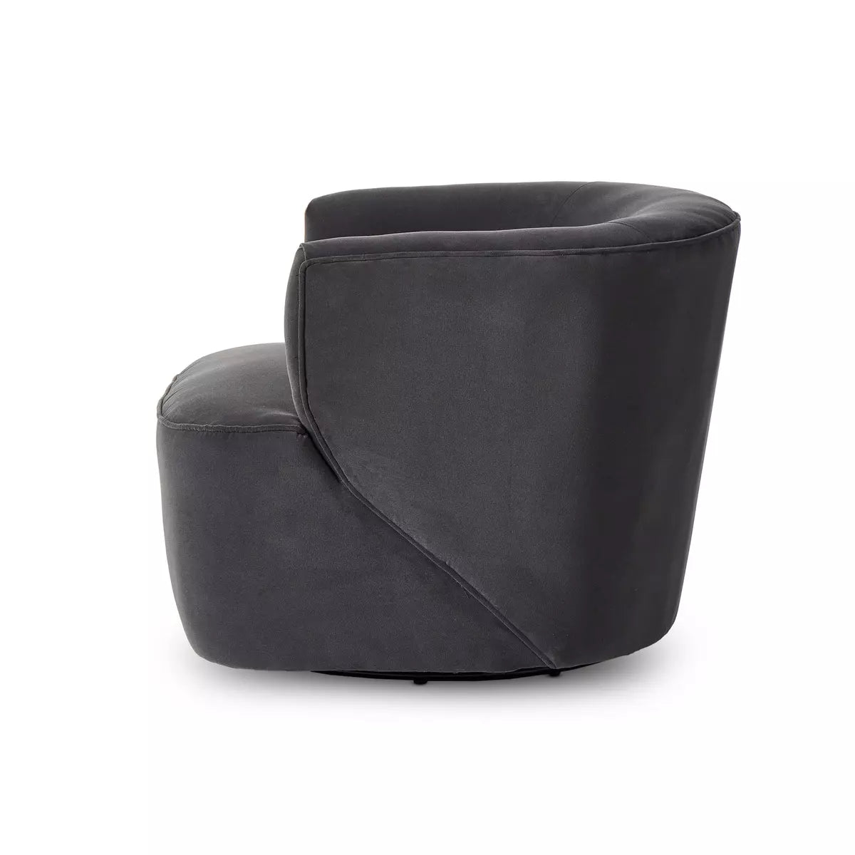 Mila Swivel Chair Henry Charcoal | BeBoldFurniture