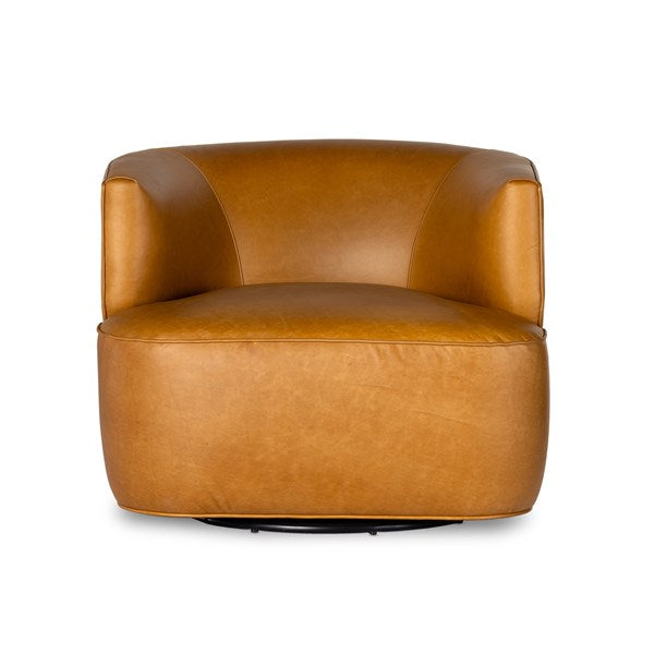 Mila Swivel Chair Osorno Camel | BeBoldFurniture