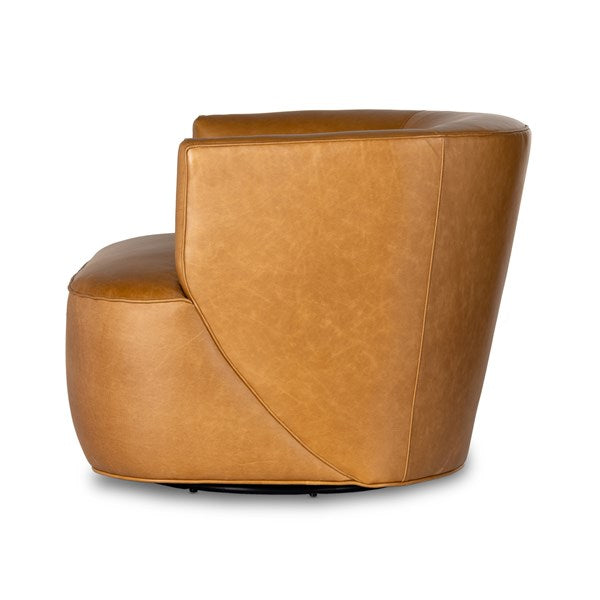 Mila Swivel Chair Osorno Camel | BeBoldFurniture