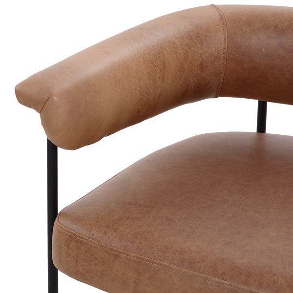 Carrie Dining Chair Chaps Saddle | BeBoldFurniture