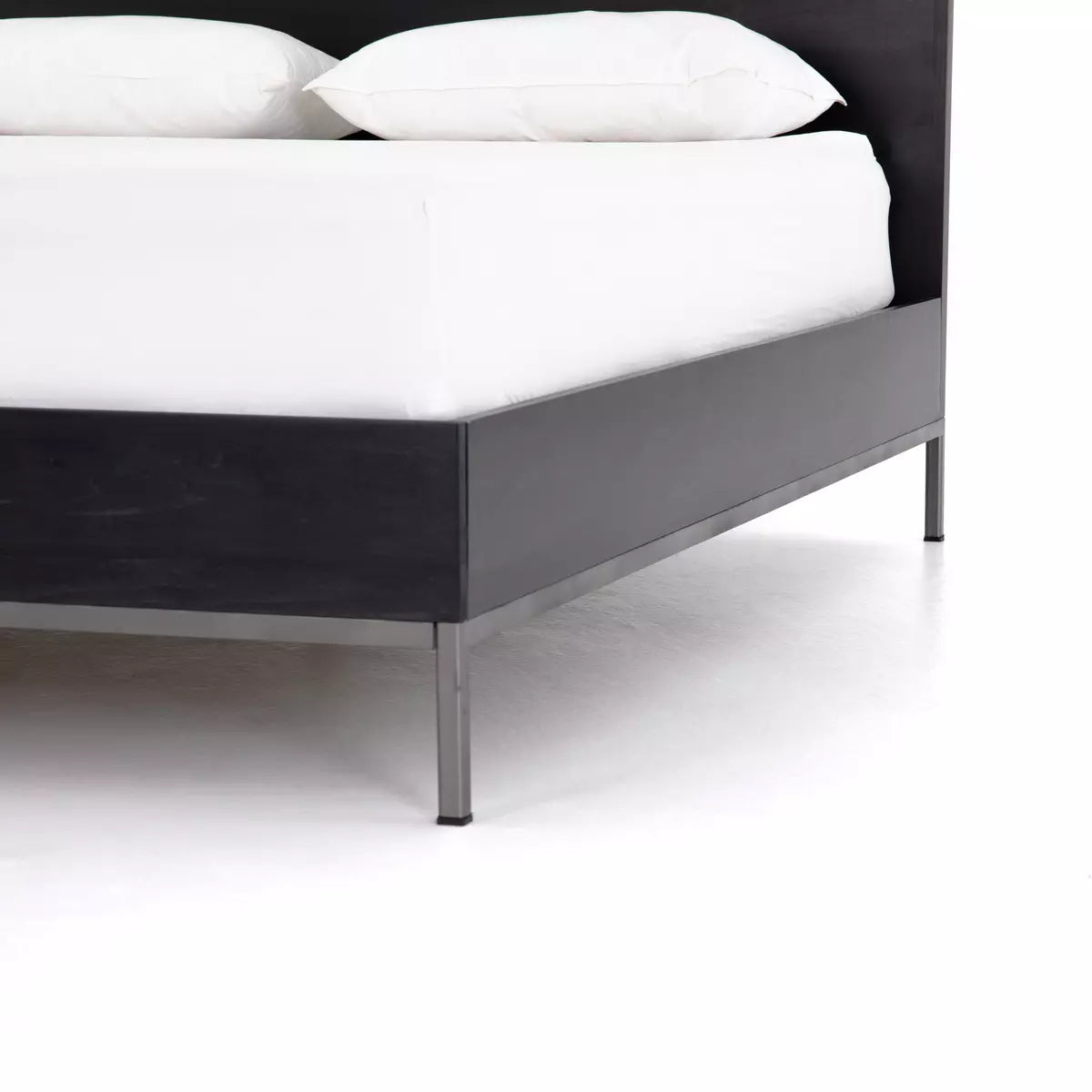 Trey Bed Black Wash Poplar | BeBoldFurniture