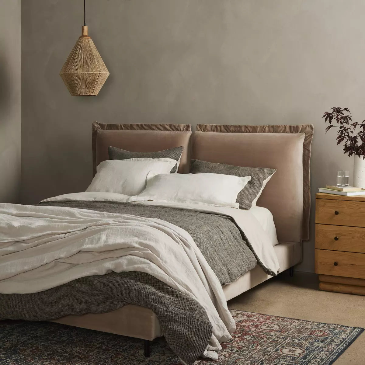 Inwood Bed Surrey Taupe | BeBoldFurniture