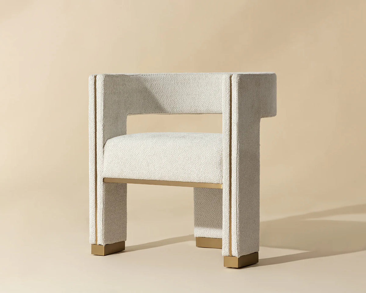 Adamina Dining Armchair Rhea Light Barley