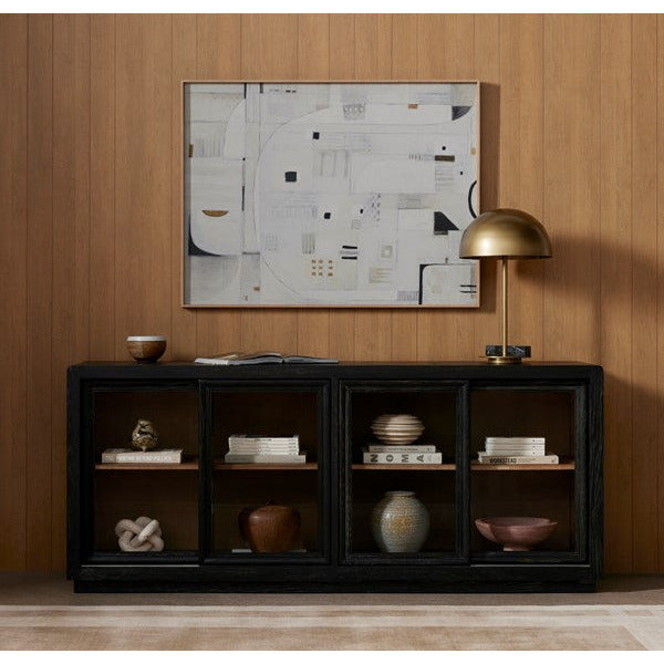 Normand Sideboard Distressed Black | BeBoldFurniture