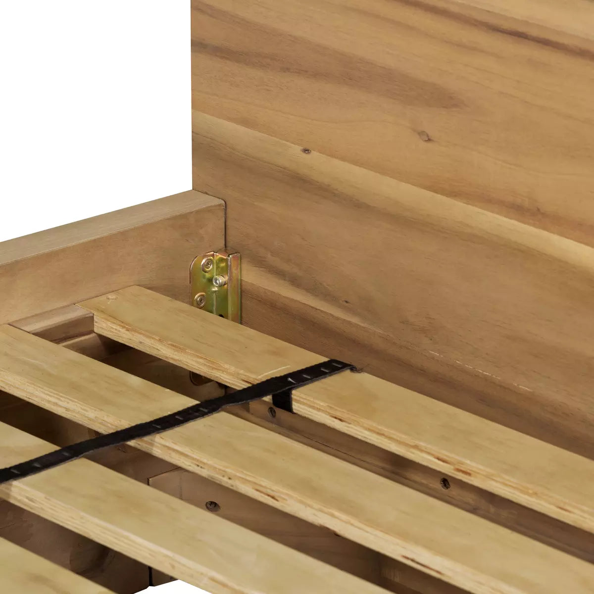 Mallory Bed Light Acacia Veneer | BeBoldFurniture