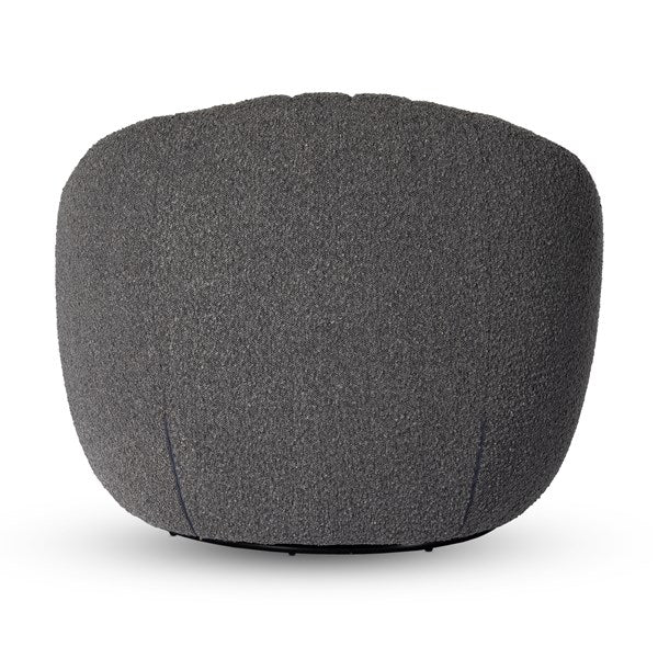 Audie Swivel Chair Knoll Charcoal | BeBoldFurniture