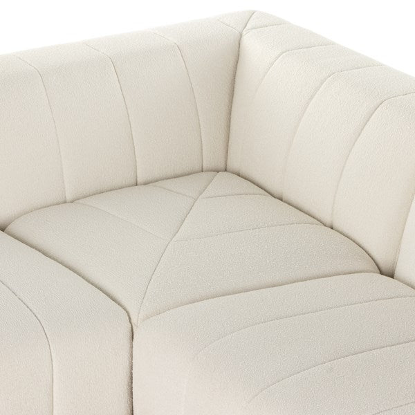 Langham Channeled 5-Piece Sectional Right Chaise Fayette Cloud | BeBoldFurniture