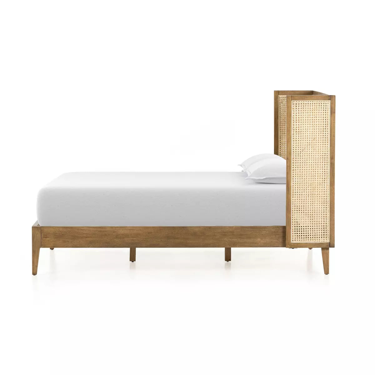 Antonia Cane Bed Toasted Parawood Veneer | BeBoldFurniture