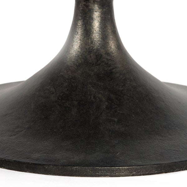 Simone Round Coffee Table Raw Black | BeBoldFurniture