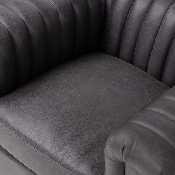 Watson Swivel Chair Palermo Black | BeBoldFurniture