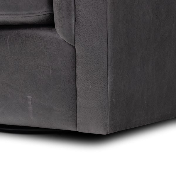 Watson Swivel Chair Palermo Black | BeBoldFurniture