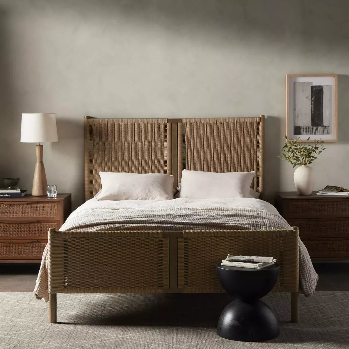 Liza Bed Vintage White | BeBoldFurniture