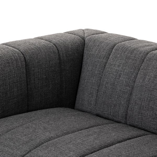 Langham Channeled Sofa-71" Saxon Charcoal | BeBoldFurniture