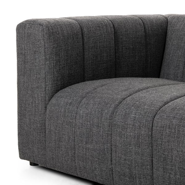 Langham Channeled Sofa-71" Saxon Charcoal | BeBoldFurniture