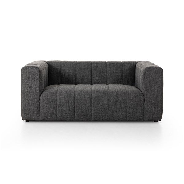Langham Channeled Sofa-71" Saxon Charcoal | BeBoldFurniture