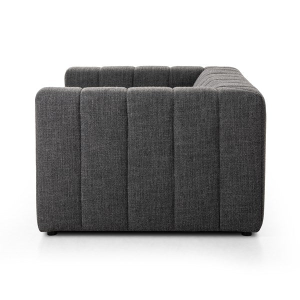 Langham Channeled Sofa-71" Saxon Charcoal | BeBoldFurniture
