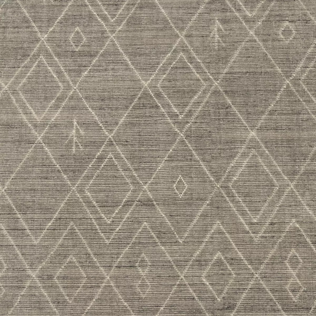 Nador Moroccan Hand Knotted Rug Grey