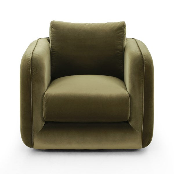 Malakai Swivel Chair Surrey Olive | BeBoldFurniture