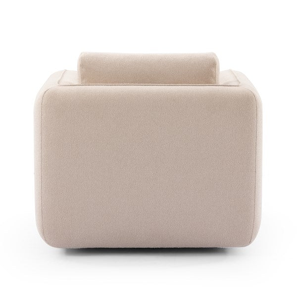 Malakai Swivel Chair Capri Oatmeal | BeBoldFurniture