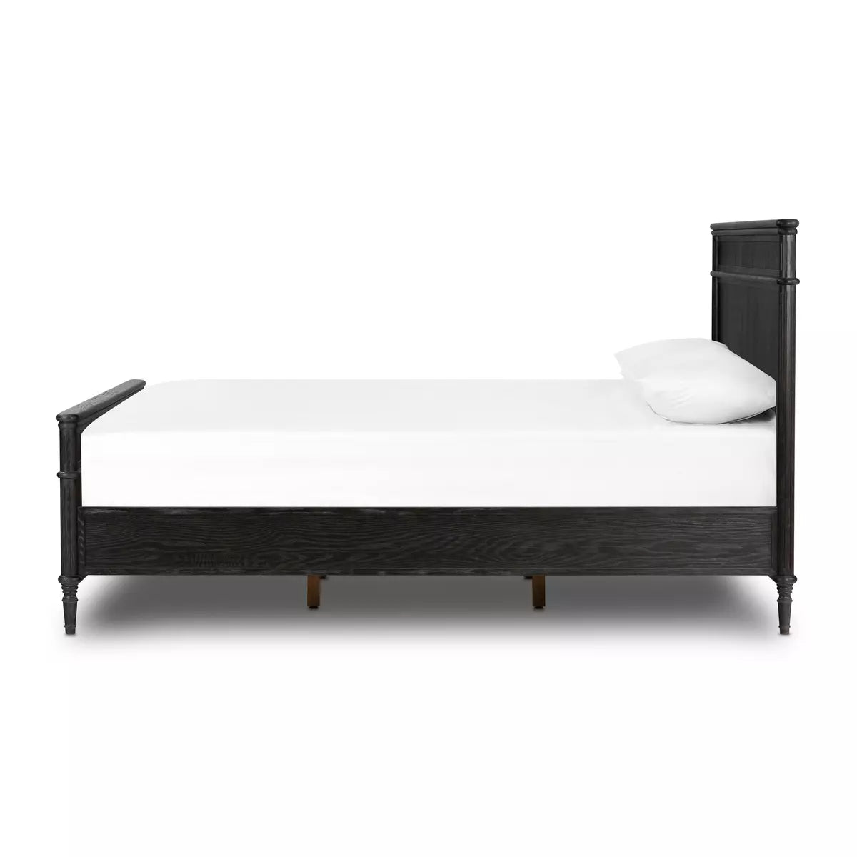 Toulouse Bed Distressed Black | BeBoldFurniture