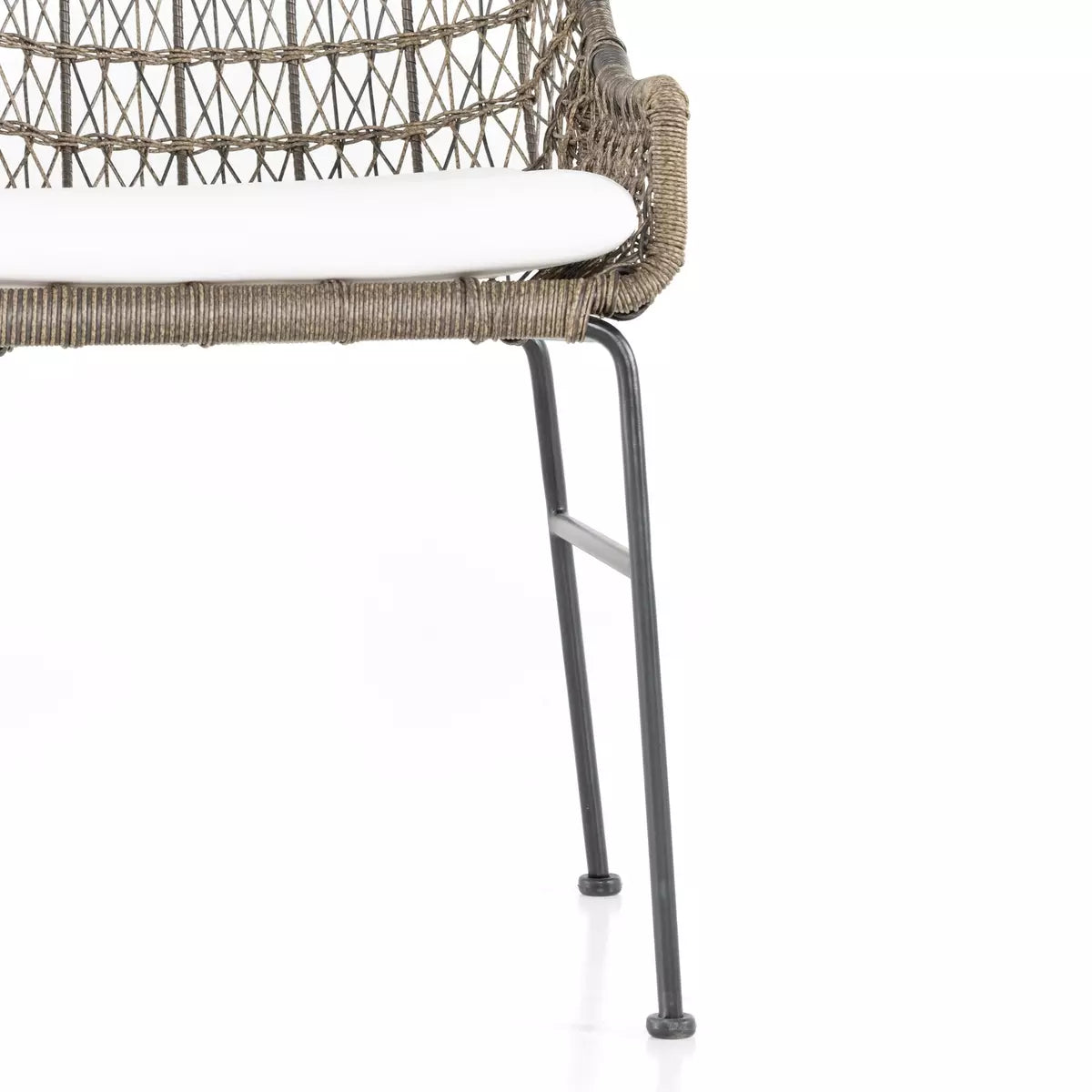 Bandera Outdoor Woven Dining Chair Distressed Grey | BeBoldFurniture