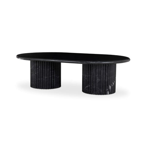 Oranda Coffee Table Polished Black Marble | BeBoldFurniture 