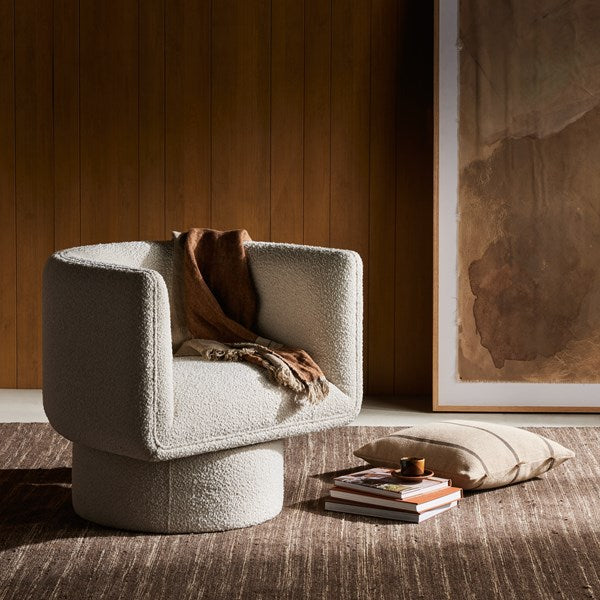 Adriel Swivel Chair Knoll Natural