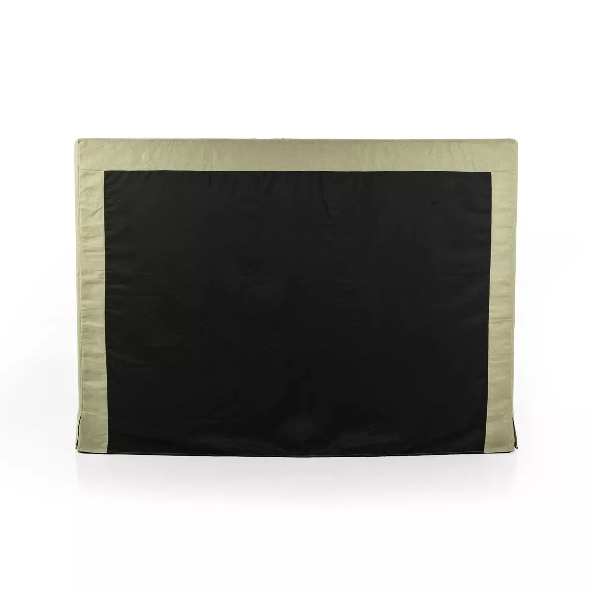 Daphne Slipcover Bed Brussels Khaki King | BeBoldFurniture