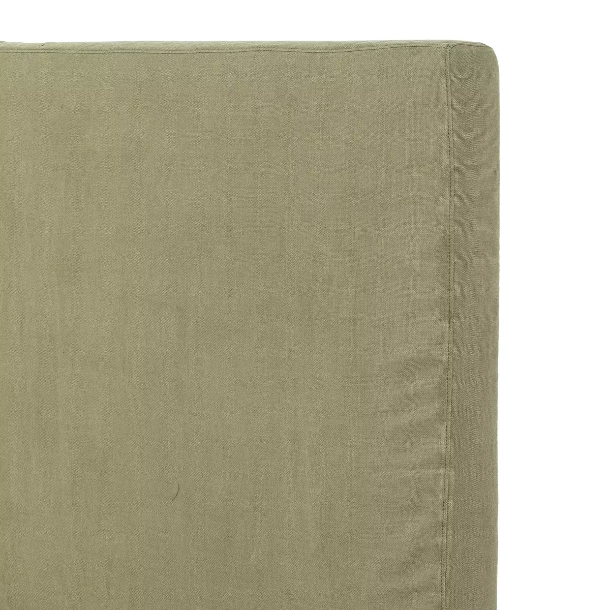 Daphne Slipcover Bed Brussels Khaki King | BeBoldFurniture