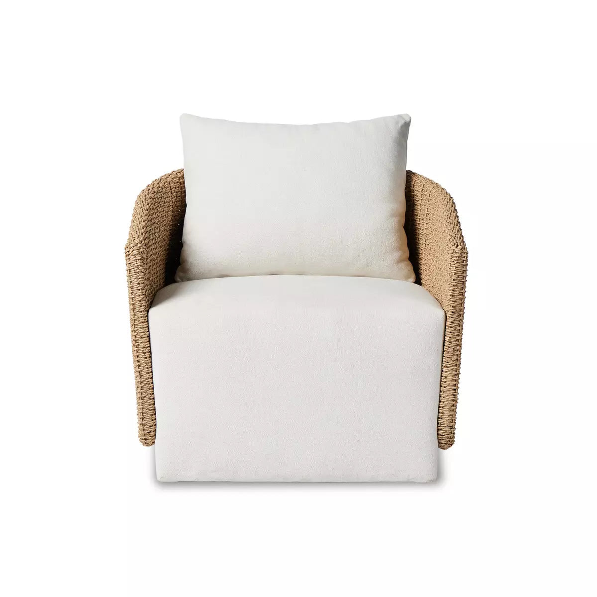 Maven Outdoor Swivel Chair Faux Hyacinth | BeBoldFurniture