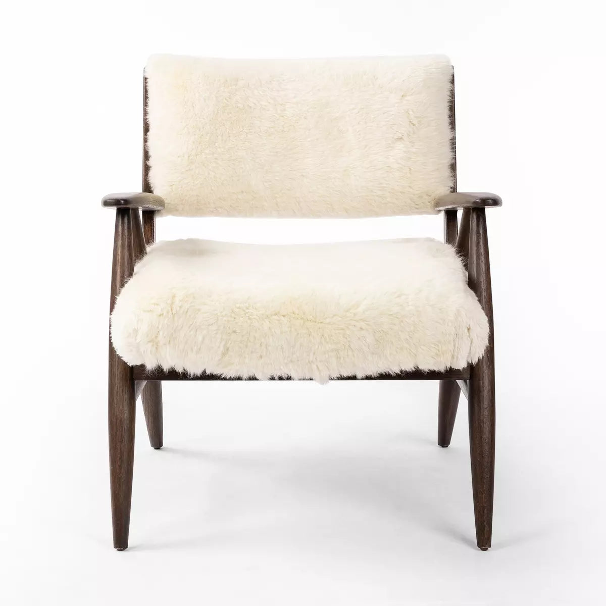 Papile Chair Cream Shearling | BeBoldFurniture