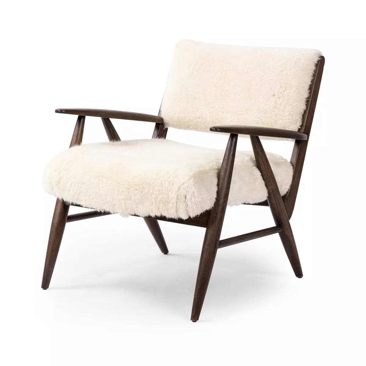 Papile Chair Cream Shearling | BeBoldFurniture 
