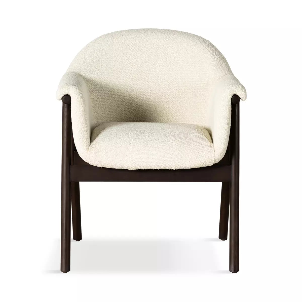 Sora Dining Armchair Fiqa Boucle Cream | BeBoldFurniture