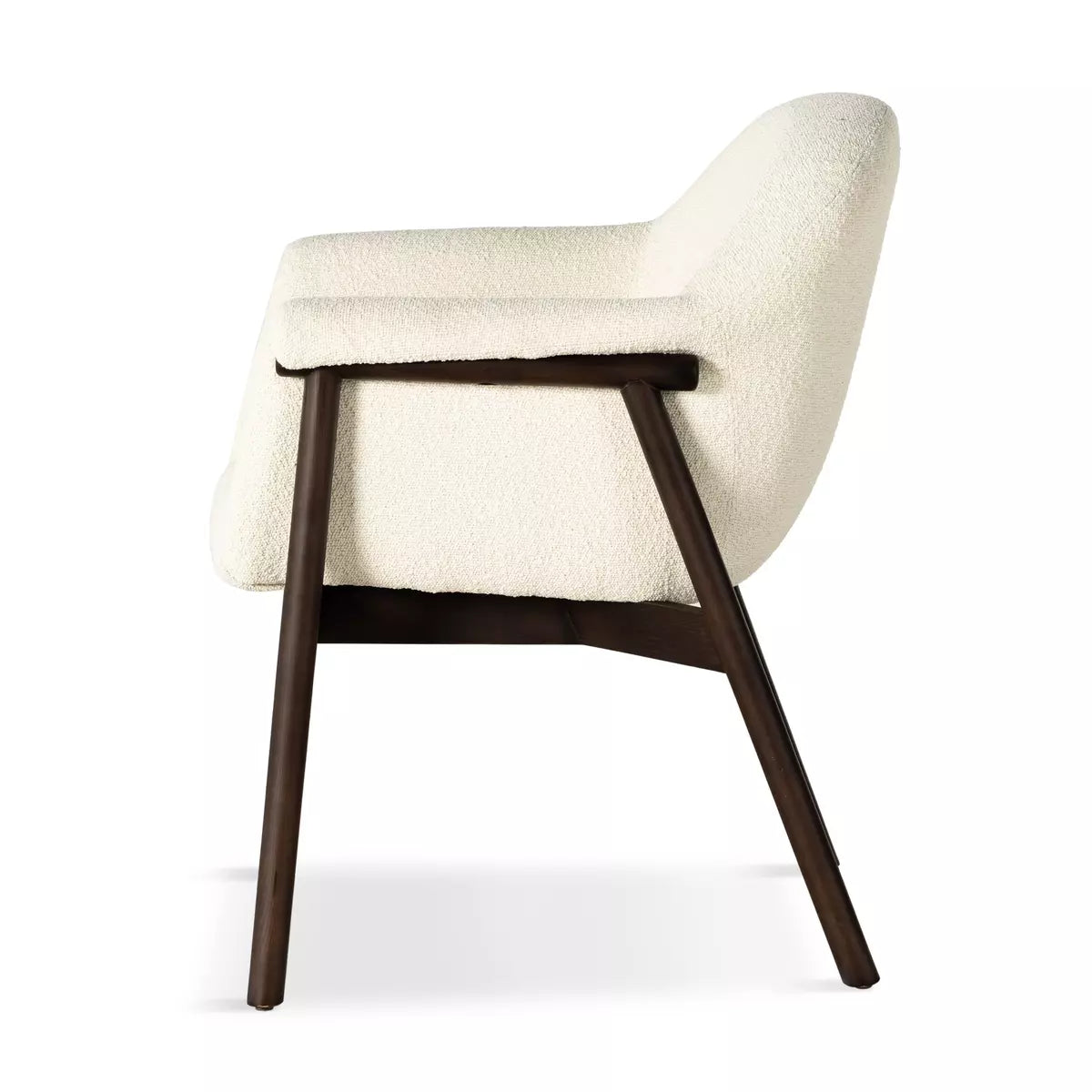 Sora Dining Armchair Fiqa Boucle Cream | BeBoldFurniture