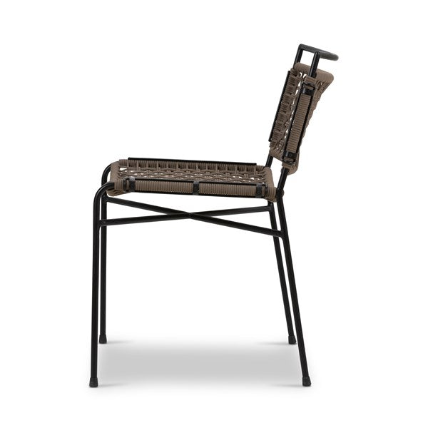 Wharton Outdoor Dining Chair Earth Rope | BeBoldFurniture