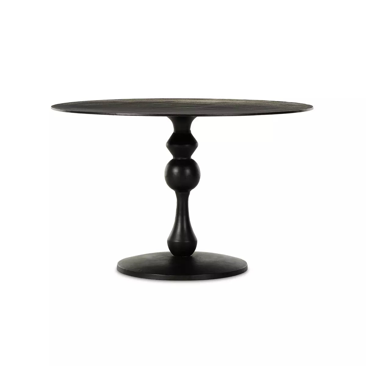 Daffin Round Bistro Table Black Antique | BeBoldFurniture