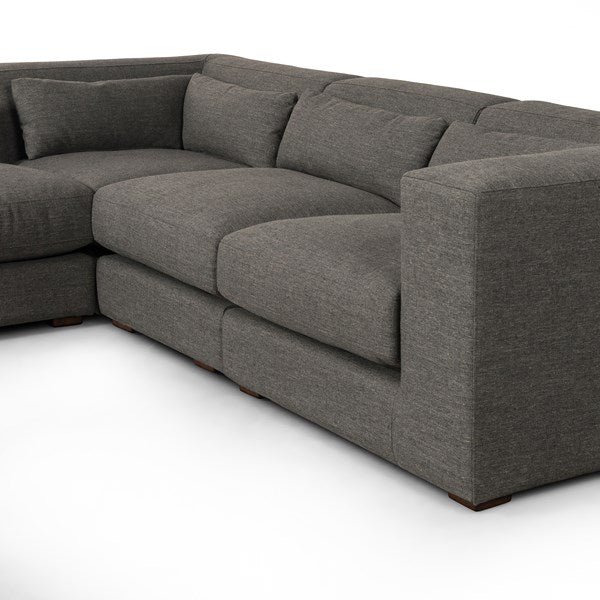 Sena 5 Piece Sectional Alcala Graphite | BeBoldFurniture