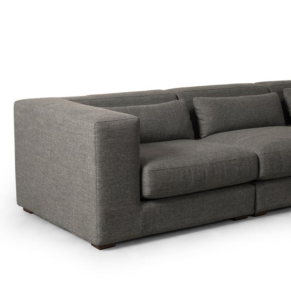 Sena 5 Piece Sectional Alcala Graphite | BeBoldFurniture