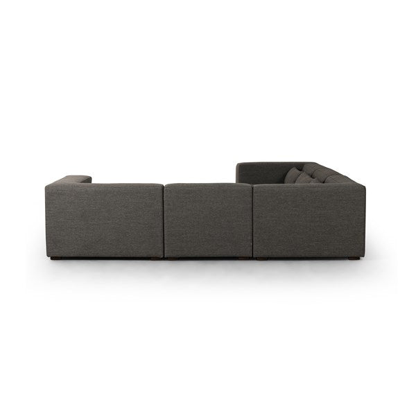 Sena 5 Piece Sectional Alcala Graphite | BeBoldFurniture