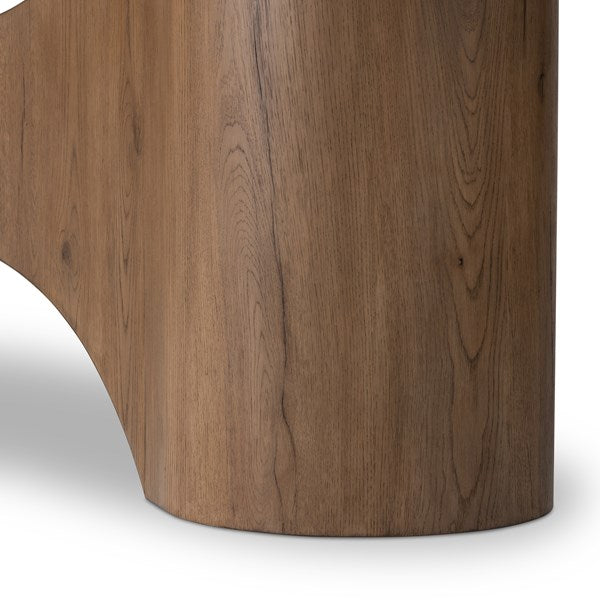 Olexey Oval Dining Table Rubbed Light | BeBoldFurniture