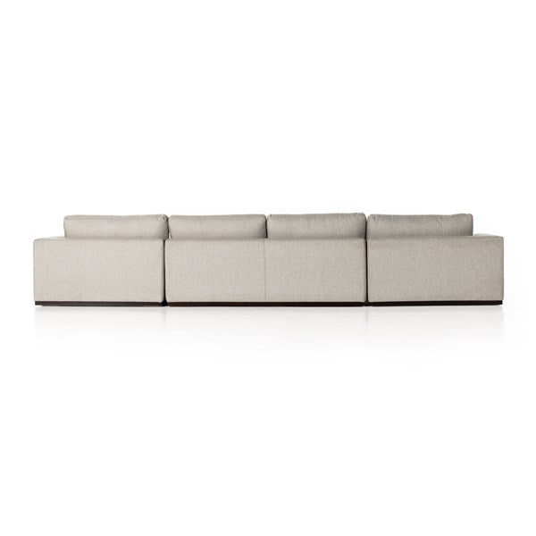 Colt 3 Piece U Sectional Aldred Silver | BeBoldFurniture