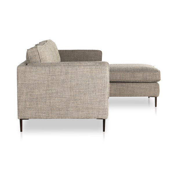Emery 2 Piece Raf Sectional Thames Coal | BeBoldFurniture