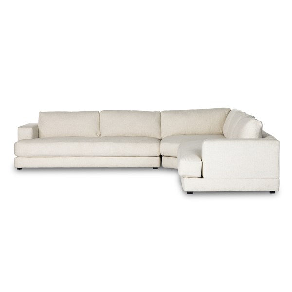 Hutton 3 Piece Sectional Omari Natural | BeBoldFurniture