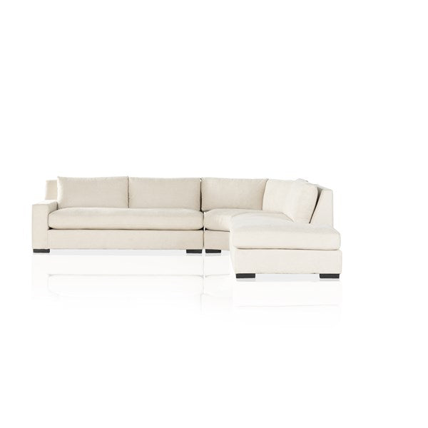 Albany 3 Piece Laf Sectional Alcott Fawn | BeBoldFurniture