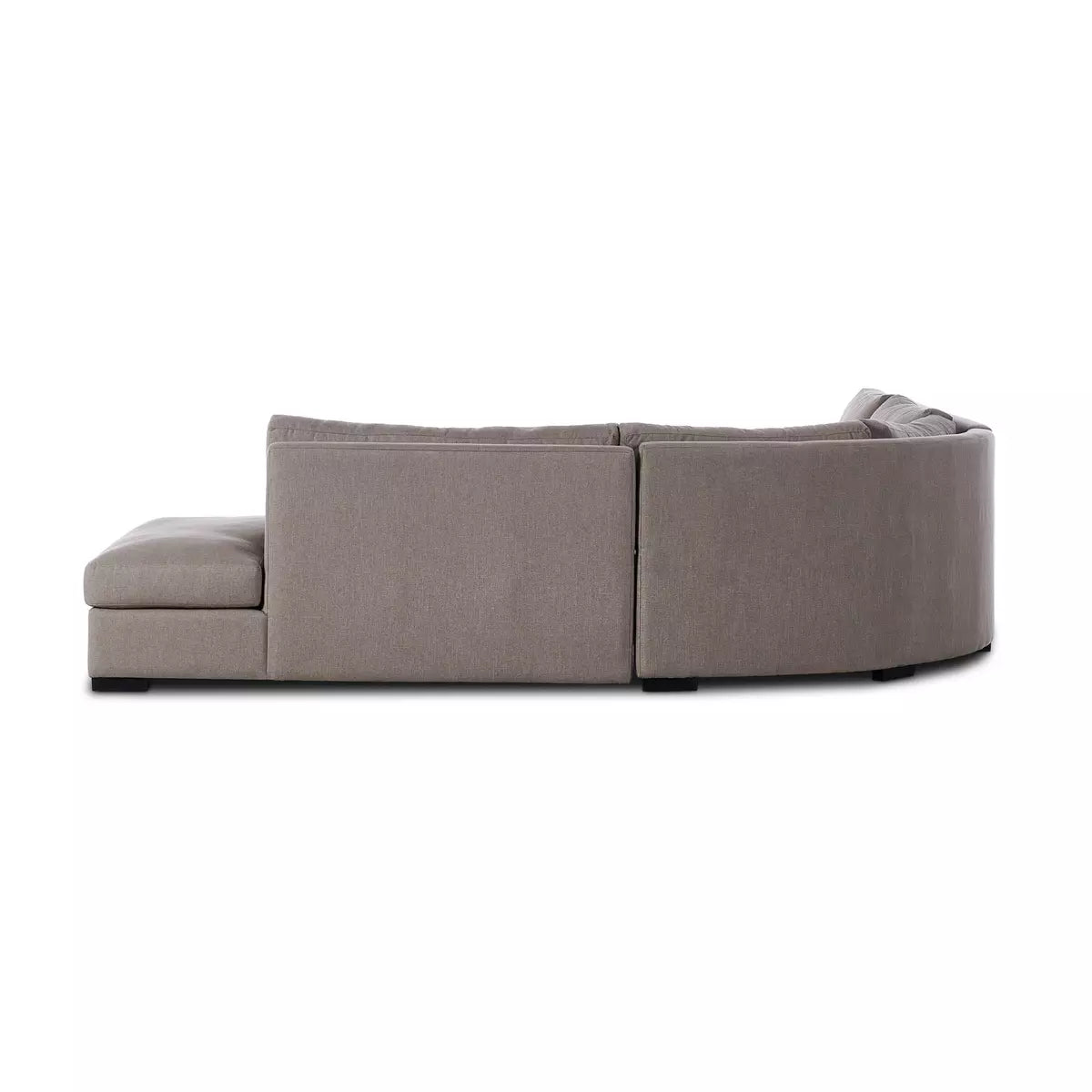 Albany 3-Piece Sectional Right Facing Bumper Chaise Vesuvio Cafe